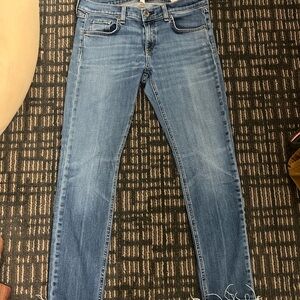 Rag & Bone Light Blue Straight Leg Jeans